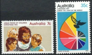 1972 Australia Christmas Issue Set Of 2 Mint Never Hinged, Clean & Fresh - Bild 1 von 1