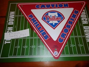 Philadelphia Phillies wall sign new vtg MLB caution sign 1996 Lot P - Picture 1 of 8