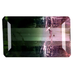 Tormalina anguria 3,48 ct ottagono (12x7 mm) non riscaldata/non trattata - Foto 1 di 2