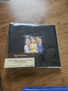 Recollections Scrapbook Album Black 8" x 8" NEW - Picture 1 of 1