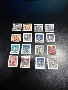 CHINA Liberation 1949 Sc#6L17-32 Kiangsi Surcharged Set MNH XF - Picture 1 of 1