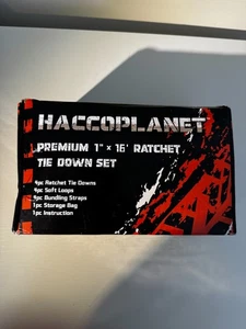 Juego de amarre de trinquete Haccoplanet Premium 1" x 16' - Caja abierta nuevo/sin usar - Imagen 1 de 7