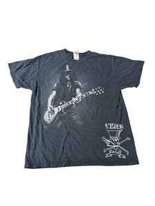 Vintage Mens Slash Guns N Roses Sz L Black T-Shirt 00s Y2K Band Tee Tour Concert - Picture 1 of 3