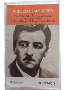 William Faulkner Reads Nobel Prize Speech Selections From Novels Cassette Tape - Picture 1 of 4