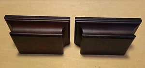 Two Wooden Dark Brown Wall Floating Shelf Moulding Profile - 6"x 4"x 2" - Picture 1 of 10