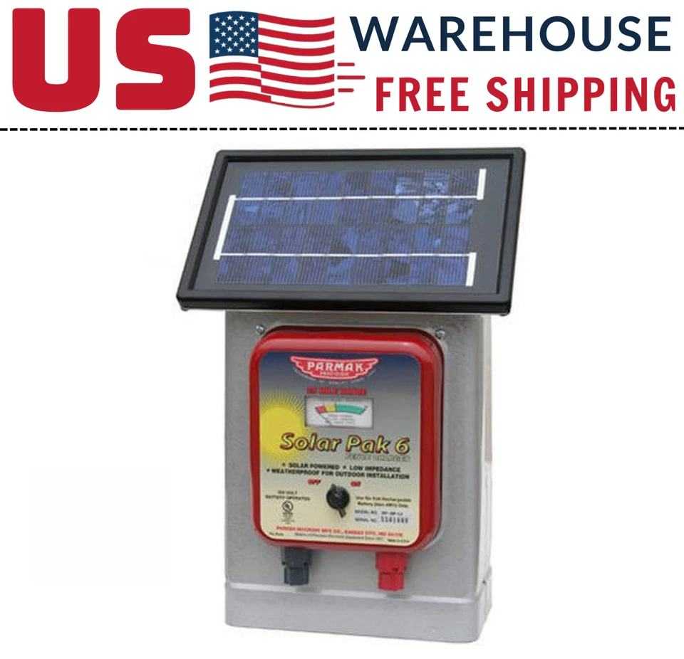 Parmak DF-SP-LI Solar Electric Fence Charger – 25 Mile Range, 6V Battery - Image 1 of 1