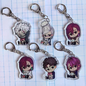DanDaDan SET 6 Acryl Anhänger Anime Schlüsselanhänger Momo Seiko Aira Okarun süß - Bild 1 von 8