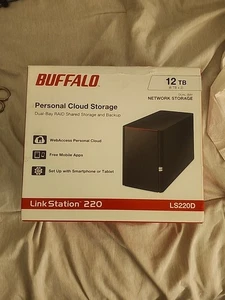 BUFFALO - NAS LinkStation 220 12 To - Stockage Cloud Maison/Bureau avec disque dur - Photo 1/1