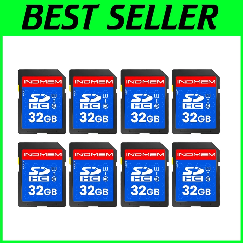 High-Speed 32GB SD Card Bundle - Class 10 (8-Pack) - Image 1 of 4