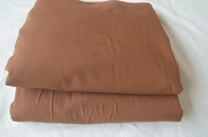 Brown Solid Plain Fabric 100% Cotton 5 Yard Fabric NO TARRIF CHARGES 100%✅ ZK_66 - Picture 1 of 9