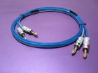 8 ft BULLZ AUDIO Cable 14 Gauge Speaker Wire, 2 to 2 Banana Plugs, 