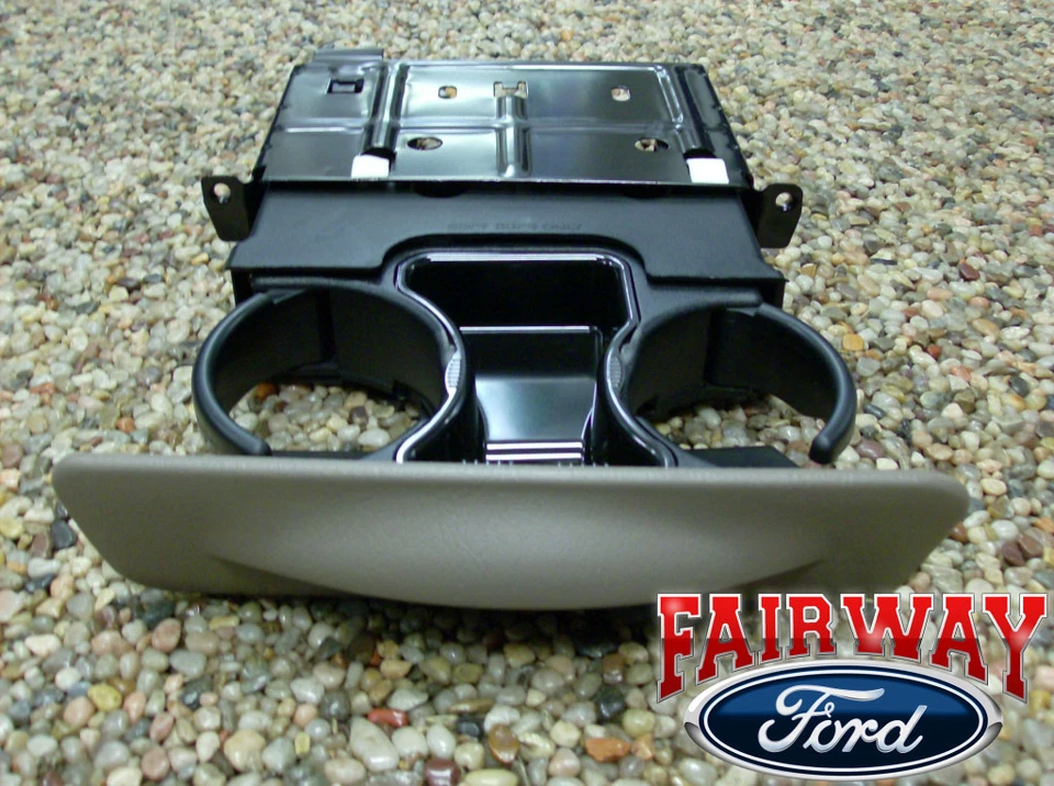 OEM Genuine 1999-2004 Ford F250 F350 Super Duty Dash Cup Holder Gray