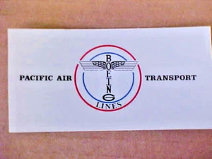 Boeing Pacific Air Transport Decal Water Slide Decal 1920s - 1930s - Picture 1 of 4
