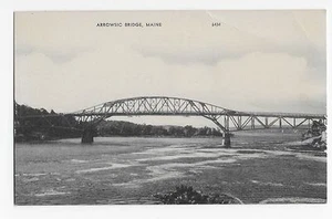 Arrowsic Bridge ME Maine Vintage Postcard - Picture 1 of 2