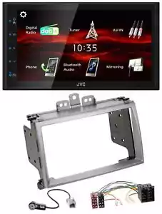 JVC USB Bluetooth MP3 DAB 2DIN Autoradio für Hyundai i20 2009-2012 silber - Bild 1 von 9