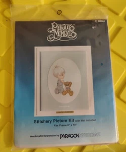 Precious Moments Stitchery Picture Kit Paragon Needlecraft God Loves Me - Picture 1 of 3