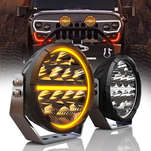 1/2/4X 7" LED Work Light Pods Spot Headlight DRL Fog Offroad Driving Car + Wire - Picture 1 of 13