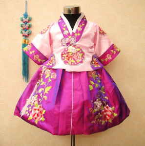 Baby Korean National Costume Children Ethnic Performance Clothing Princess Dress