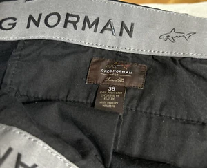 Greg Norman for Tasso Elba Cargo Shorts Adult 38 Black Stretch Golf Shark 38 - Picture 1 of 3