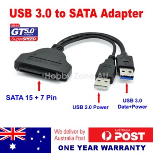USB 3.0 To SATA External Converter Adapter Cable For 2.5" HDD SSD SATA III - Picture 1 of 4