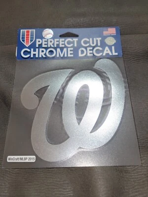 WinCraft Washington Nationals 6" x 6" Chrome Decal - Image 1 of 2