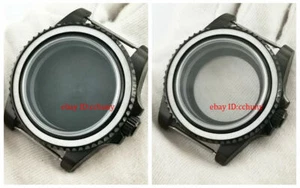 40 mm cristal zafiro PVD estuche de reloj sin lupa ajuste movimiento NH35 NH36 - Imagen 1 de 11