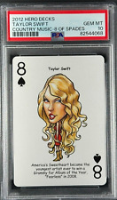 2012 Hero Decks Taylor Swift Country Music-8 of Spades Graded Rookie Card PSA 10