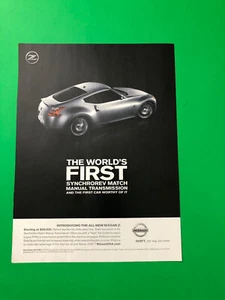 2009 NISSAN 370Z 370 Z ORIGINAL PRINT AD ADVERTISEMENT PRINTED 1 PAGE - Picture 1 of 1
