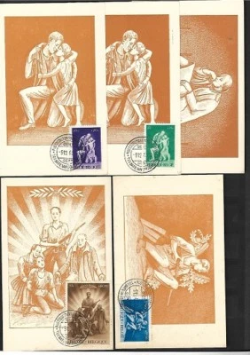 BELGIUM Sc B399 to B407 on 9 PPC Maximun  FVF - Image 1 of 2