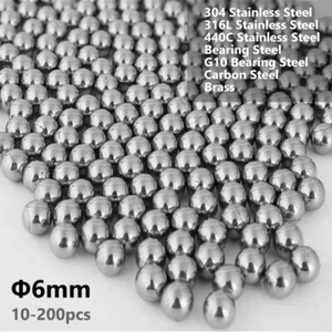 Φ6mm Precision Steel Bearing Balls Replacement Bike Bicycle Multi-materials - Picture 1 of 8