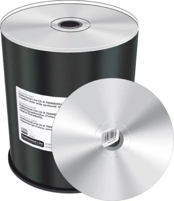 100 MediaRange CD-R DIAMANT Ober- Unterseite SILVER 700Mb Bedruckbar printable - Bild 1 von 4