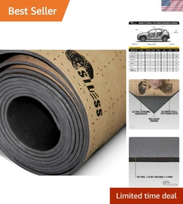 Closed Cell Foam Sound Deadener with 36 Sq Ft Heat Barrier for Vehicles - Image 1 of 4
