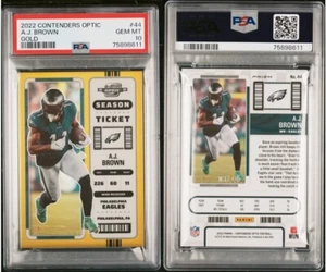 2022 Contenders Optic - AJ Brown - Gold - #03/10 - PSA 10 - Picture 1 of 1