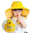 With Neck Flap Strap Kids Bucket Hat With Whistle Panama Hat  Infant Girls Boys
