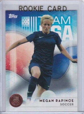 MEGAN RAPINOE ROOKIE CARD Soccer WORLD CUP Team USA Olympics BRONZE 2016 RC! - Image 1 of 2