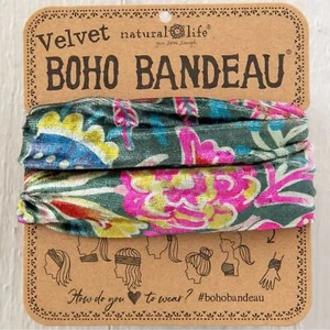 Natural Life Velvet Boho Half Bandeau #343 - Picture 1 of 2