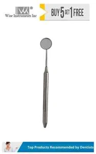 Dental Mouth Mirror Front Surface # 5 With Handle by Wise instruments - Picture 1 of 1