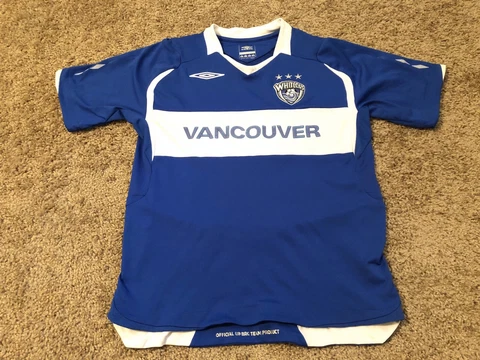 Vancouver Whitecaps Youth Size Small YS Jersey Soccer by UMBRO Official Cover