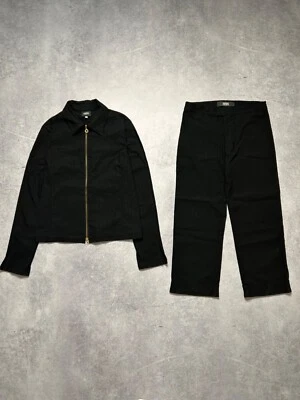 Jaqueta e calça jeans feminina Versace alta costura terno cropped tamanho G - Imagem 1 de 4