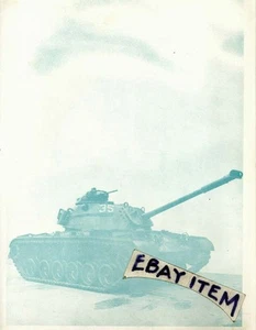 Color TANK LETTERHEAD stationery MILITARY WAR EQUIPMENT M48 PATTON - Picture 1 of 1