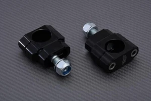 RENTHAL CL008 Pair Of Black Handlebar Clamps 28mm SUZUKI RM 125 1999 - 2001 - Picture 1 of 2