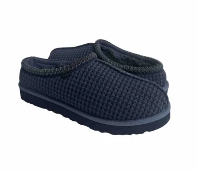 UGG MEN TASMAN FLECKED KNIT BLUE MULTI SHEARLING LINE SHOE US 12 / EU 45 / UK 11 - Image 1 of 4