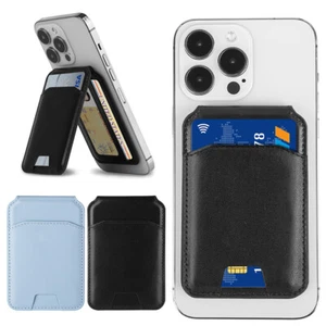Magnetic Card Wallet Holder Phone Stand for iPhone 15/14/13/12 Pro Max Plus - Picture 1 of 29