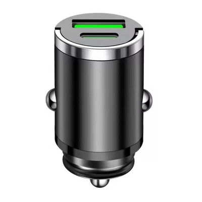 USB Car Phone Charger – Fast Charging Adapter – USB-C – Cigarette Lighter Socket - Image 1 of 4