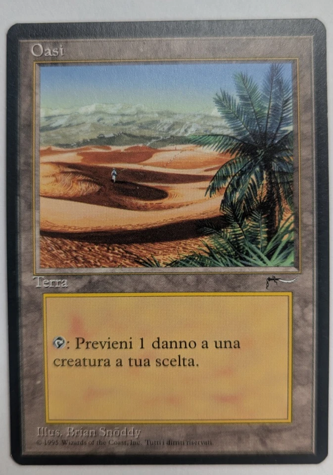 Magic Mtg Italian Renaissance Oasis   lightly played - Image 1 of 1