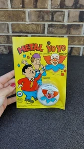 Yoyo Bozo The Clown The Clown 1975 de laurel y metal resistente nuevo sin abrir - Imagen 1 de 6