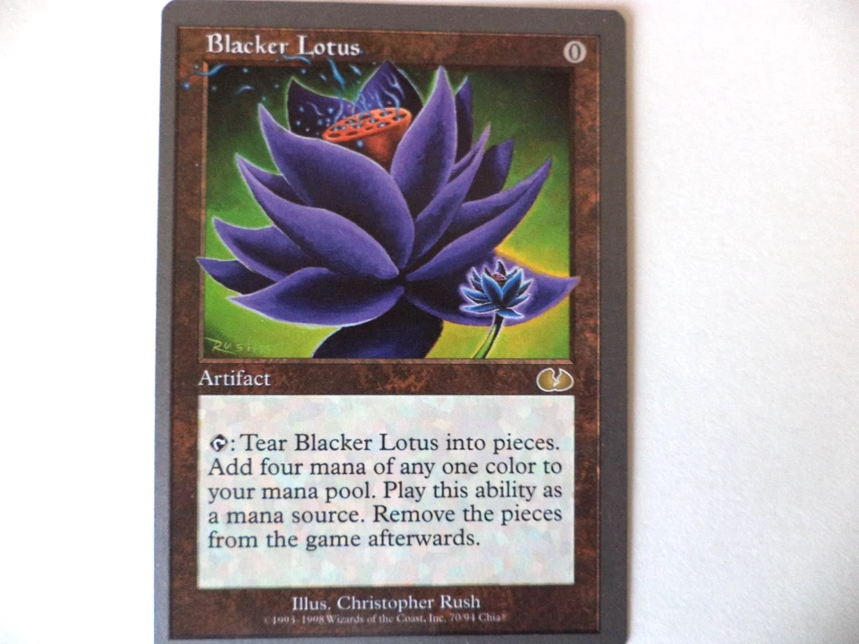 Magic The Gathering UNGLUED BLACKER LOTUS artifact card MTG - Image 1 of 1