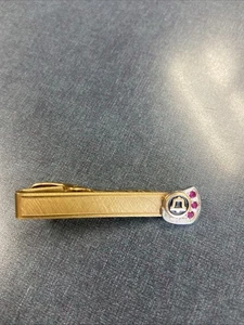 Illinois BELL TELEPHONE CO. Service Pin 12K Good Filled With 3 Rubies. - Picture 1 of 3