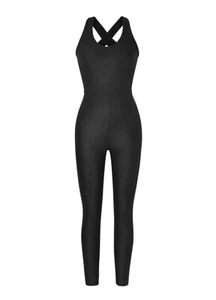 NWT Liquid Vixen Jumpsuit - Black Gloss Size Medium - Picture 1 of 9