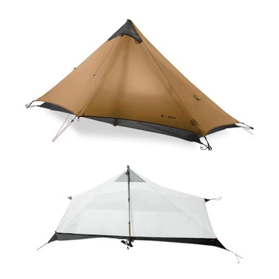 3F Lanshan1 Ultralight 1-Person 3/4 Season Portable Backpacking Tent - Polele... - Image 1 of 4